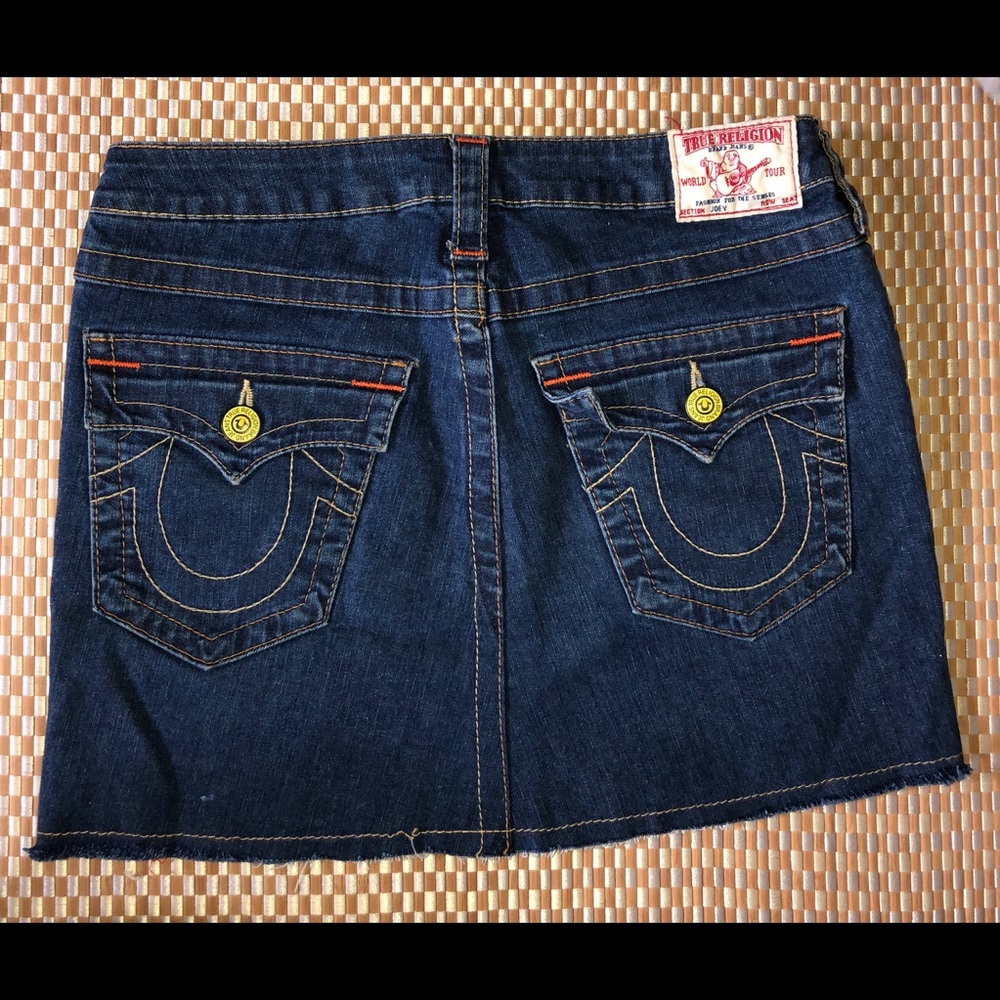 True religion denim skirt